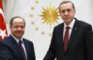 Barzani ile Cumhurbaşkanı Erdoğan görüştü