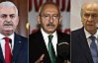 Başbakan Yıldırım, Kılıçdaroğlu ve Bahçeli'yle...