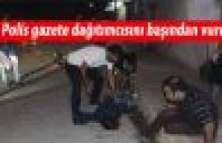 Başına gaz kapsülü isabet eden gazete dağıtımcısı...