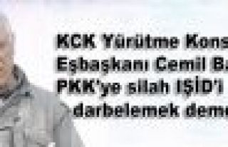 Bayık: PKK'ye silah IŞİD'i darbelemek demek