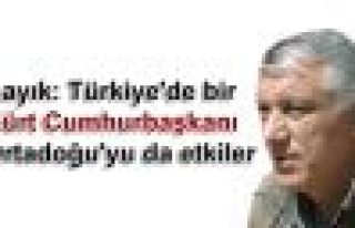 Bayık: Türkiye'de bir Kürt Cumhurbaşkanı Ortadoğu'yu...