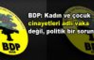 BDP: Kadın ve çocuk cinayetleri adli vaka değil,...