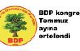 BDP kongresi Temmuz ayına ertelendi