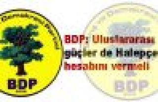 BDP: Uluslararası güçler de Halepçe'nin hesabını...