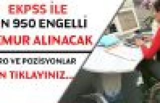 Bin 950 Engelli Memur Alınacak