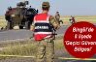 Bingöl'de 8 ilçede 'Geçici Güvenlik Bölgesi'