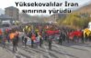 Binlerce kişi sınırda İran'ı protesto etti
