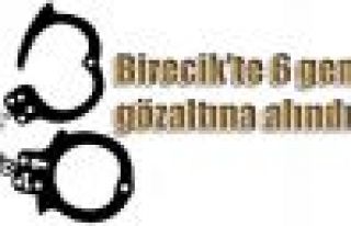 Birecik'te 6 genç gözaltına alındı