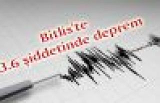 Bitlis'te 3.6 şiddetinde deprem