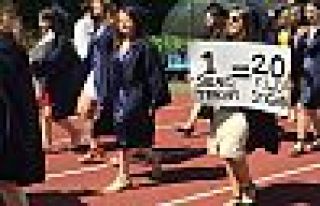 Boğaziçi mezuniyet töreninde rektöre protesto