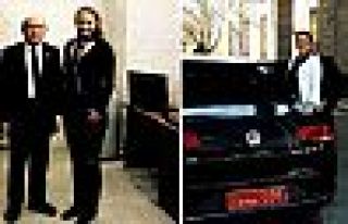 Burhan Kuzu, Güniz Akkuş'u Meclis'te ağırlamış