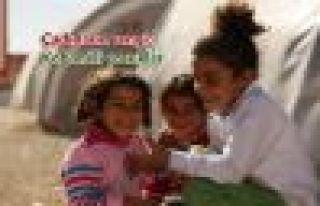 Çadırların rengi: Kobanili çocuklar