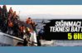 Çanakkale'de sığınmacı teknesi battı: 5 ölü