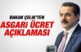 Çelik: 'Asgari ücret 1 Ocak itibariyle 1300 lira...