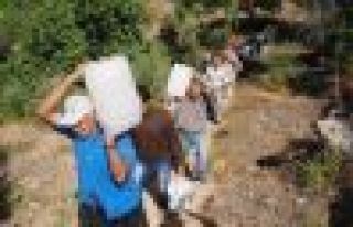 Cenaze yıkamak için bile suları yok