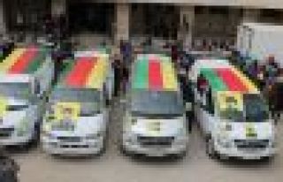 Cenazeyên 4 şervanên YPG’ê ber ve goristana...