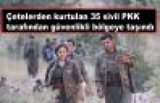 Çetelerden kurtulan 35 sivil PKK tarafından güvenli...