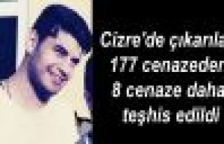 Cizre'de çıkarılan 177 cenazeden 8 cenaze daha...