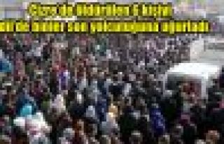 Cizre’de öldürülen 6 kişiyi İdil’de binler...