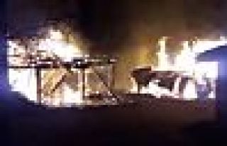 Çorum'da köy yangını: 11 ev kül oldu