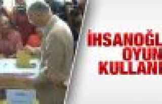 Cumhurbaşkanı adayı İhsanoğlu oyunu kullandı