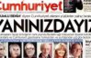 Cumhuriyet'e destek: Yanınızdayız
