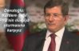 Davutoğlu: Kürtlere değil PYD'nin masaya oturmasına...