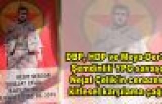 Şemdinlili YPG'li Çelik'in cenazesine kitlesel katılım...