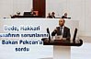 Dede, Hakkari esnafının sorunlarını Bakan Pekcan'a...