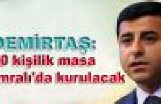Demirtaş: '30 kişilik masa İmralı'da kurulacak'