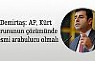 Demirtaş: AP, Kürt sorununun çözümünde resmi...