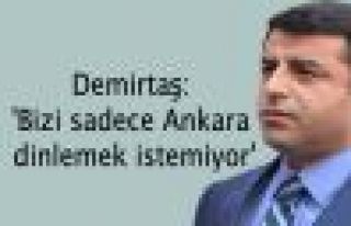 Demirtaş: 'Bizi sadece Ankara dinlemek istemiyor'
