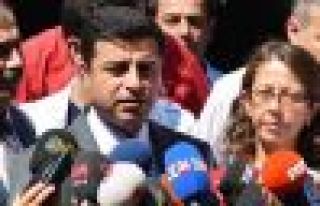 Demirtaş: Derhal silahlar susmalı, müzakere koşulları...