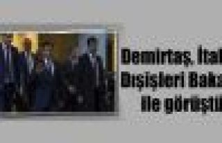 Demirtaş, İtalya Dışişleri Bakanı ile görüştü
