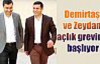 Demirtaş ve Zeydan açlık grevine başlıyor