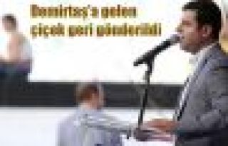 Demirtaş'a gelen çiçek geri gönderildi