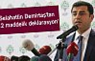 Selahattin Demirtaş'tan '12 maddelik deklarasyon'