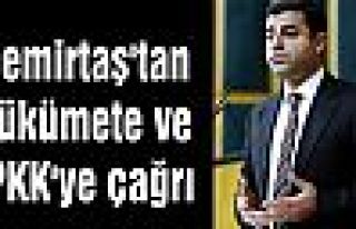 Demirtaş'tan hükümete ve PKK'ye çağrı