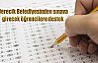 Derecik Belediyesinden sınava girecek öğrencilere...