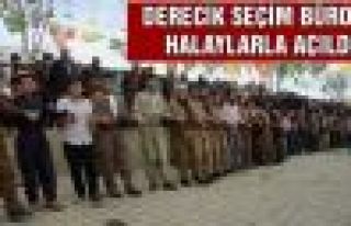 Derecik'te BDP Seçim Bürosu Halaylarla Açıldı