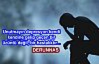  Dikkat! Aramızda üzgün insanlar var