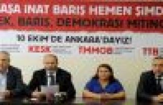 DİSK, KESK, TMMOB, TTB’den ortak ‘Barış ve...