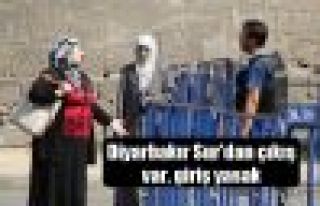 Diyarbakır Sur'dan çıkış var, giriş yasak