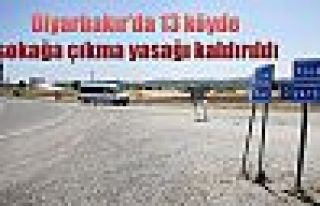 Diyarbakır'da 13 köyde sokağa çıkma yasağı...