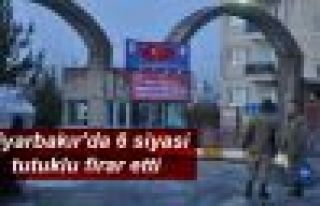 Diyarbakır'da 6 siyasi tutuklu firar etti