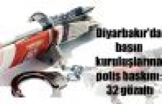 Diyarbakır'da basın kuruluşlarına polis baskını:...