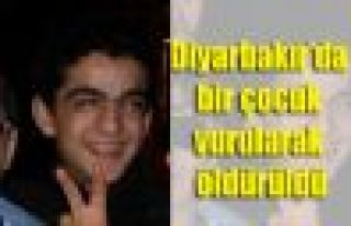 Diyarbakır'da bir çocuk vurularak öldürüldü