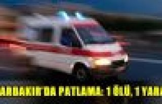 Diyarbakır'da patlama: 1 ölü, 1 yaralı