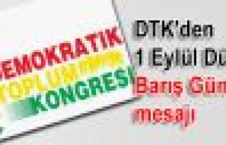 DTK'den 1 Eylül Dünya Barış Günü mesajı