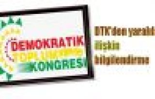 DTK'den yaralılara ilişkin bilgilendirme